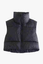 Zip-Up Drawstring Puffer Vest - Elena Rae Co.