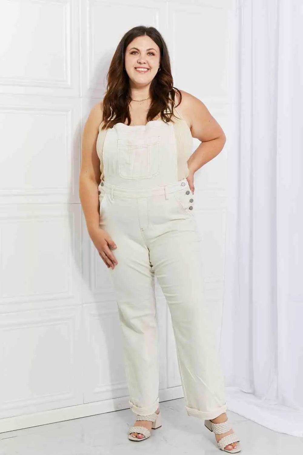 Judy Blue Full Size Taylor High Waist Overalls - Elena Rae Co.