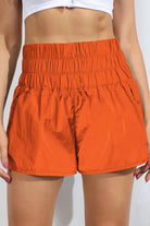 Breathable Smocked Sports Shorts.