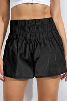 Breathable Smocked Sports Shorts.