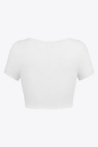 Square Neck Ribbed Crop Top - Elena Rae Co.