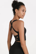 Crisscross Open Back Cropped Sports Cami - Elena Rae Co.