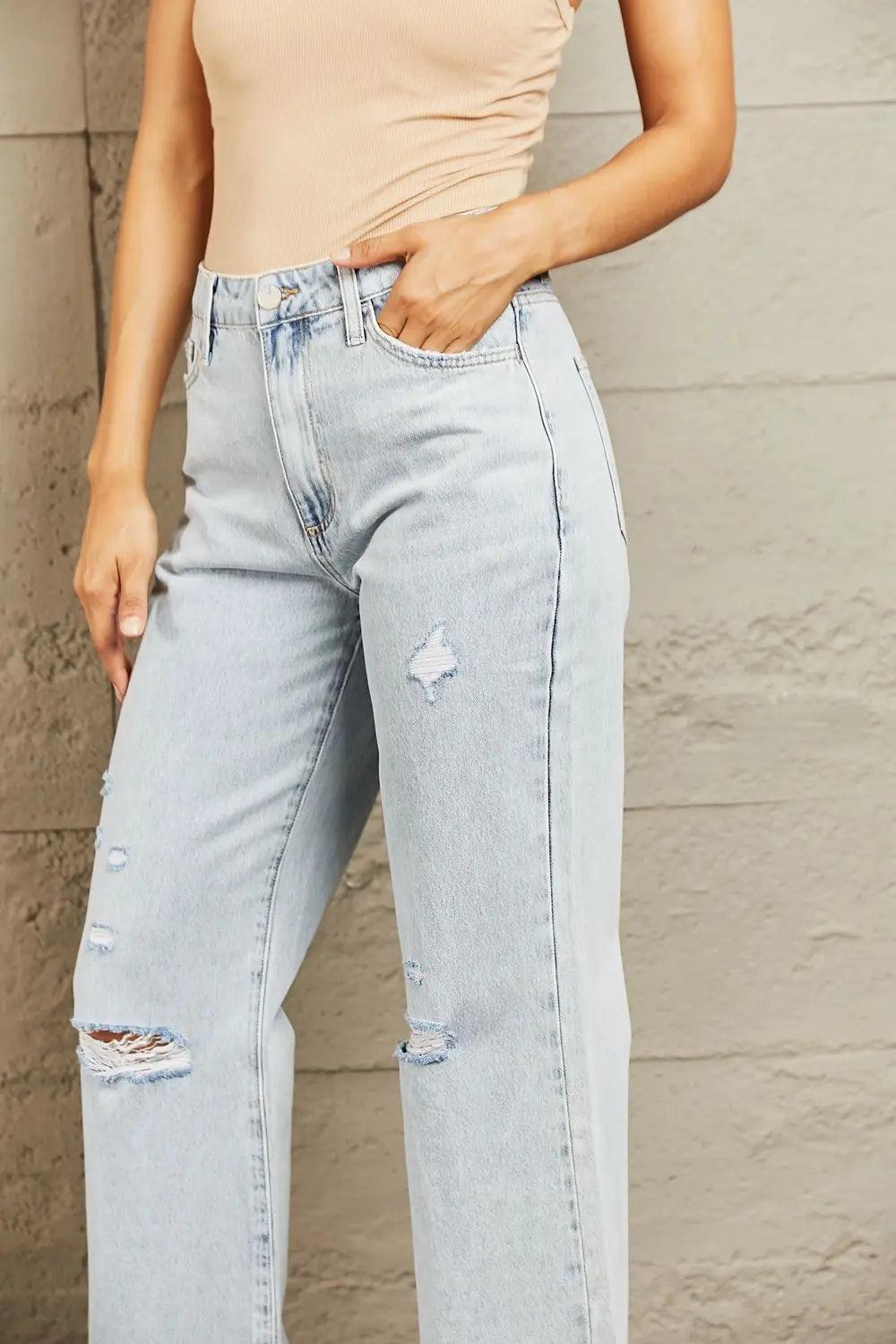 BAYEAS High Waist Flare Jeans - Elena Rae Co.