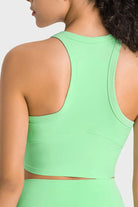 Racerback Cropped Sports Tank - Elena Rae Co.