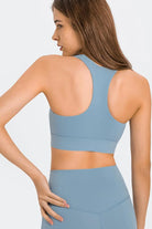 Zip Up Racerback Sports Bra - Elena Rae Co.