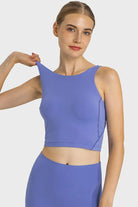 Feel Like Skin Highly Stretchy Cropped Sports Tank - Elena Rae Co.