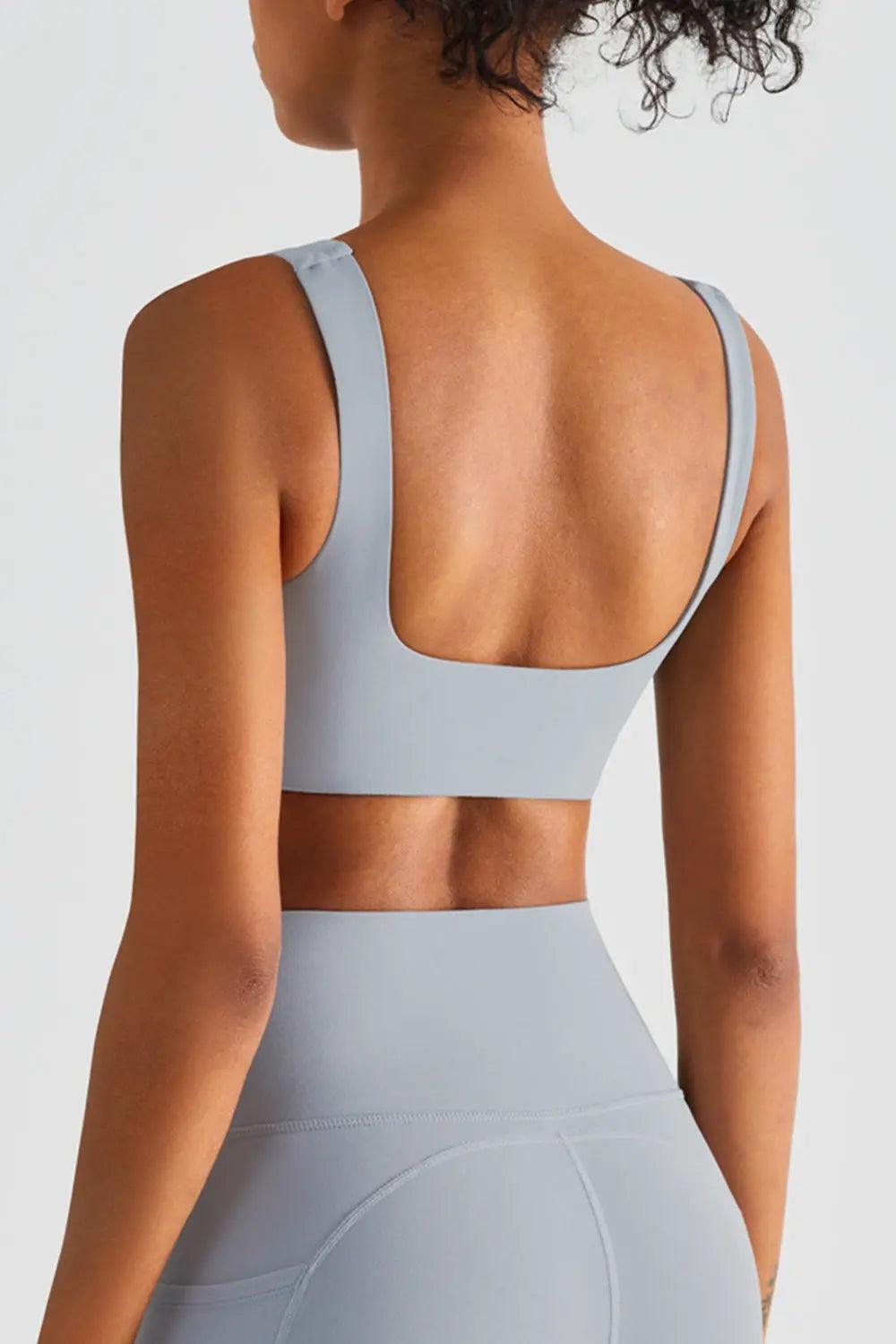 Square Neck Sports Bra - Elena Rae Co.