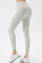 High Waist Slim Fit Long Sports Pants - Elena Rae Co.