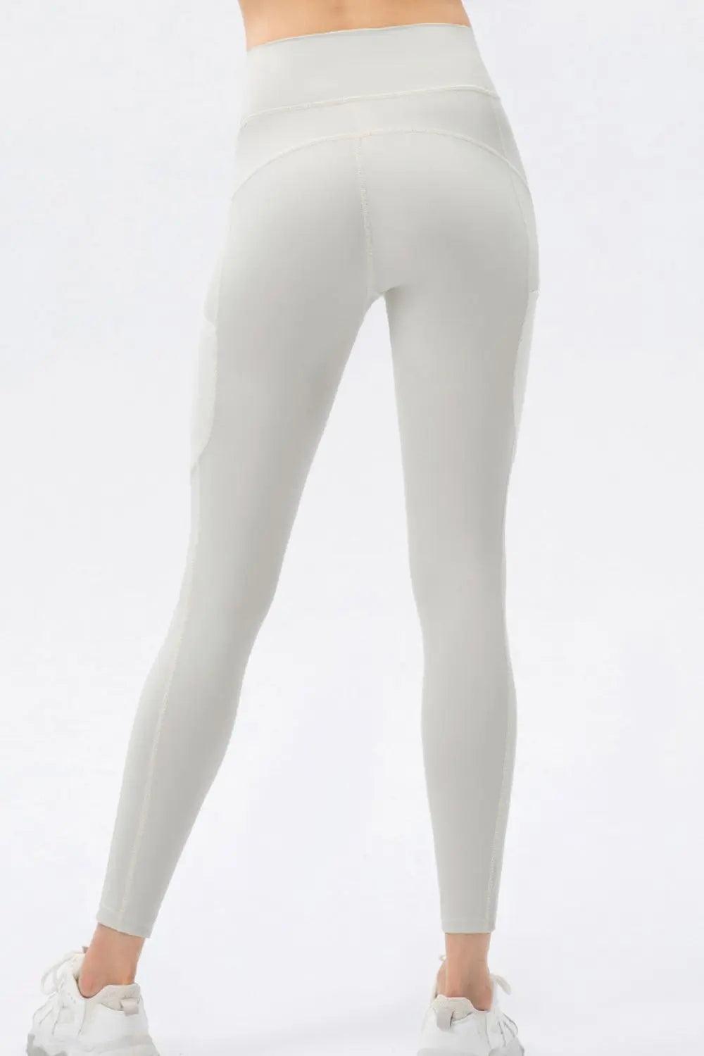 High Waist Slim Fit Long Sports Pants - Elena Rae Co.