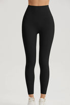 Wide Waistband Sports Leggings - Elena Rae Co.