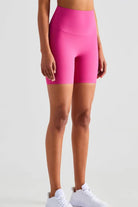 Wide Waistband Sports Shorts - Elena Rae Co.