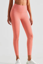 Wide Waistband Sports Leggings with Pockets - Elena Rae Co.