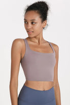 Crisscross Open Back Cropped Sports Cami - Elena Rae Co.