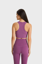 Racerback Hem Detail Sports Bra - Elena Rae Co.