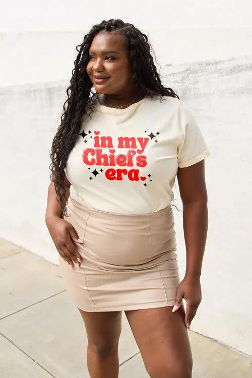 Simply Love Full Size IN MY CHIEFS ERA Short Sleeve T-Shirt - Elena Rae Co.