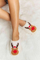 Melody Rudolph Print Plush Slide Slippers - Elena Rae Co.