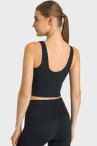 Feel Like Skin Highly Stretchy Cropped Sports Tank - Elena Rae Co.