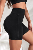 Slim Fit High Waistband Active Shorts - Elena Rae Co.