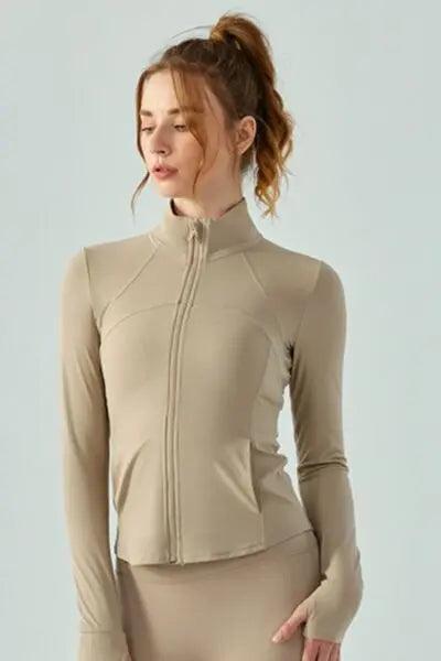 Zip Up Active Outerwear with Pockets - Elena Rae Co.