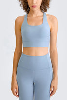 Cross Back Yoga Crop Top - Elena Rae Co.