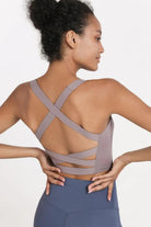 Crisscross Open Back Cropped Sports Cami - Elena Rae Co.