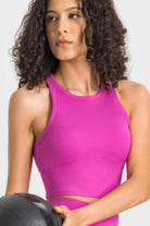 Racerback Cropped Sports Tank - Elena Rae Co.