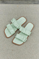Weeboo Double Strap Scrunch Sandal in Gum Leaf - Elena Rae Co.