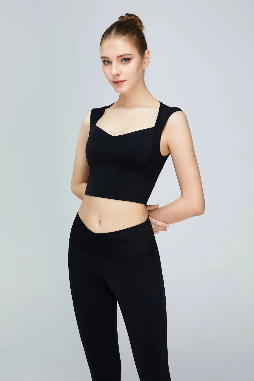 Sweat Absorbing Sleeveless Sports Bra - Elena Rae Co.