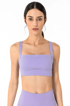 Open Back Pleated Detail Sports Bra - Elena Rae Co.