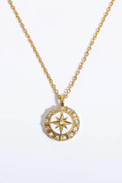 Zircon Decor North Star Pendant Copper Necklace - Elena Rae Co.