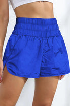 Breathable Smocked Sports Shorts.