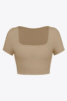 Square Neck Ribbed Crop Top - Elena Rae Co.