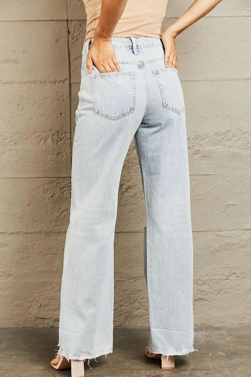 BAYEAS High Waist Flare Jeans - Elena Rae Co.