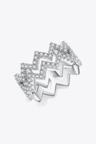 Moissanite Zigzag Stacking Rings - Elena Rae Co.