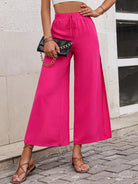 High Waist Slit Wide Leg Pants.