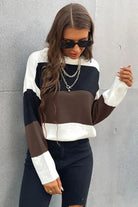 Longing For Fall Color Block Sweater - Elena Rae Co.