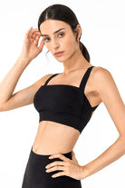 Open Back Pleated Detail Sports Bra - Elena Rae Co.