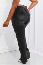 RISEN Full Size Lois Distressed Loose Fit Jeans.