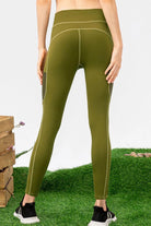 High Waist Slim Fit Long Sports Pants - Elena Rae Co.