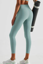 Wide Waistband Sports Leggings with Pockets - Elena Rae Co.