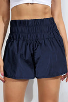 Breathable Smocked Sports Shorts.