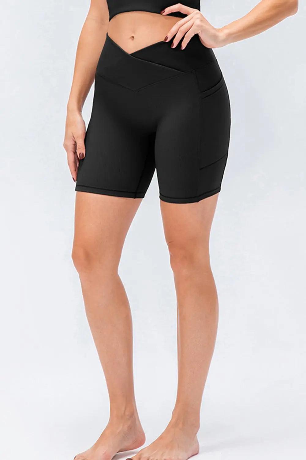 Slim Fit V-Waistband Sports Shorts - Elena Rae Co.