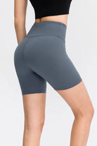 Wide Waistband Sports Shorts - Elena Rae Co.