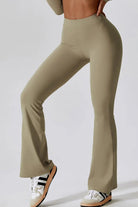 Slim Fit High Waist Long Sports Pants - Elena Rae Co.