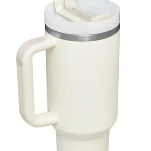 Stainless Steel Tumbler with Upgraded Handle and Straw