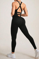 Crisscross Wide Strap Jumpsuit - Elena Rae Co.