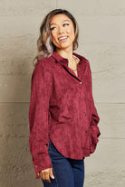 HYFVE Impressive Vibe Suede Button Down Shirt - Elena Rae Co.