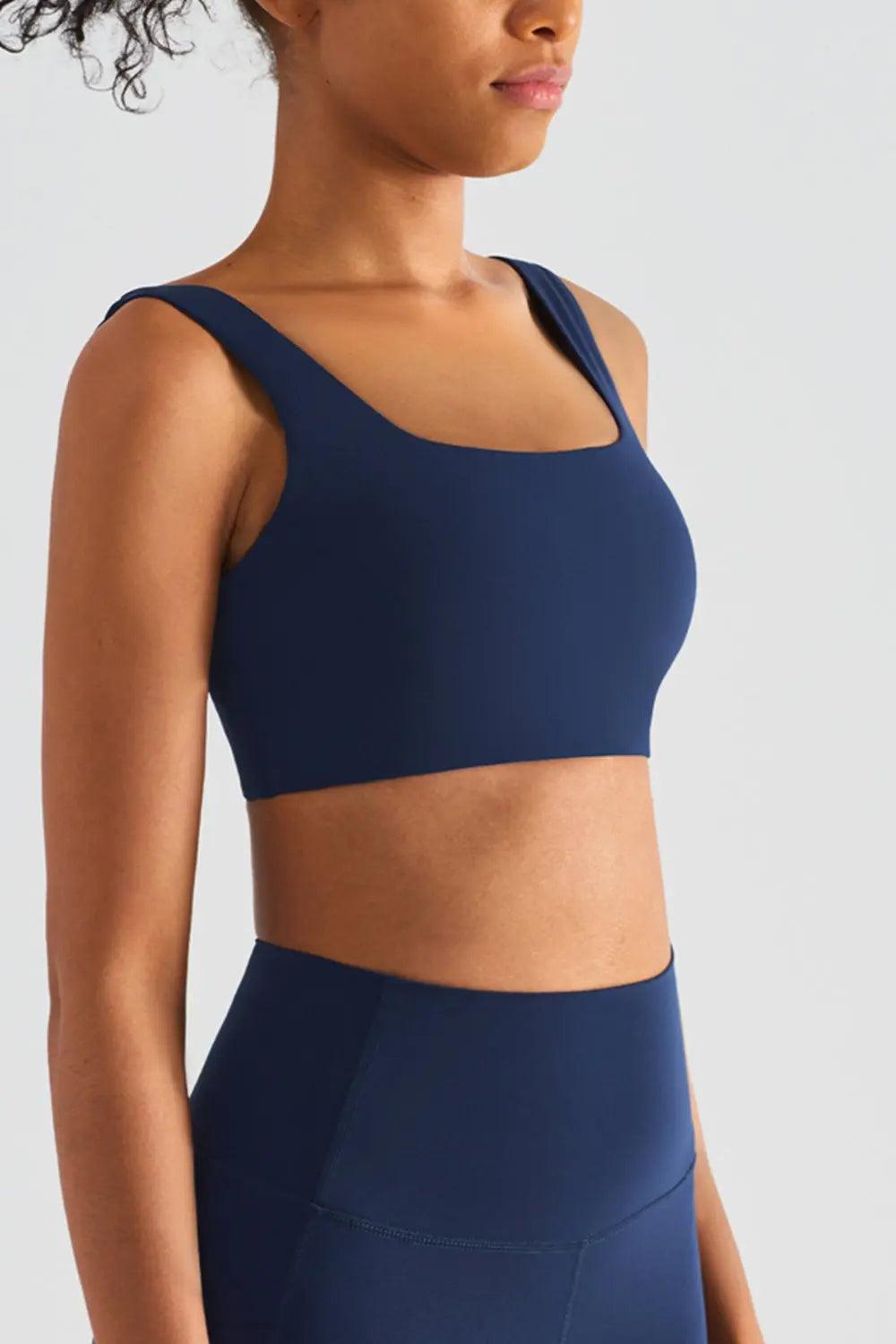 Square Neck Sports Bra - Elena Rae Co.