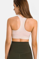 Zip Up Racerback Sports Bra - Elena Rae Co.