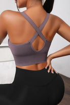 Scoop Neck Long Active Bra - Elena Rae Co.